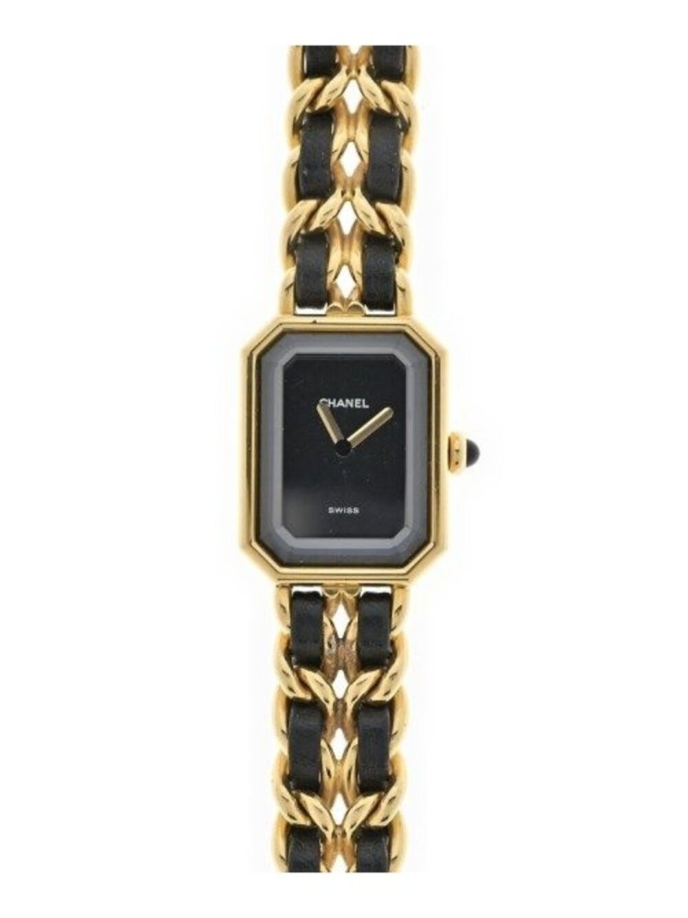 Chanel Premiere L H0001 Quartz Watch Gold Plated Leather